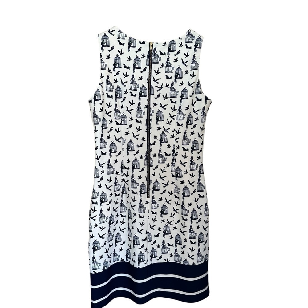 Gabby & Skye Birdcage Print Shift Dress Sz 8 - Picture 7 of 10